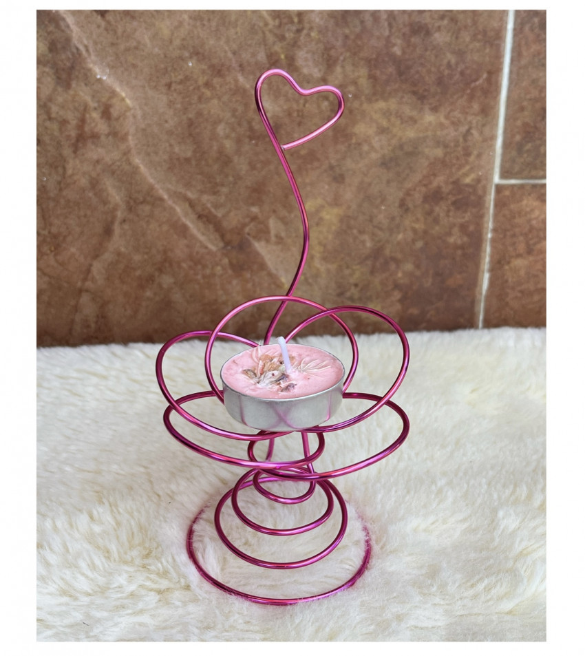 可變化成愛心花燭台